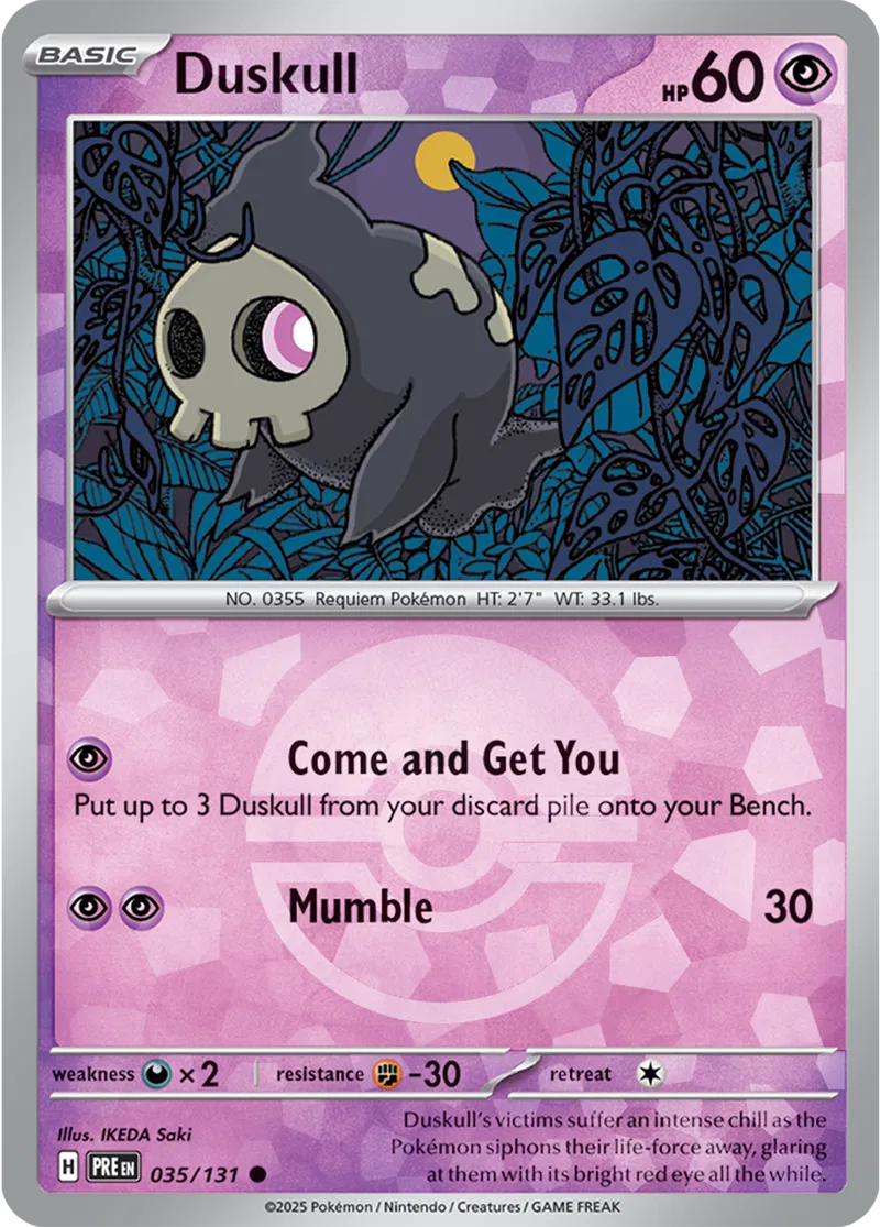 Duskull Poke ball Holo